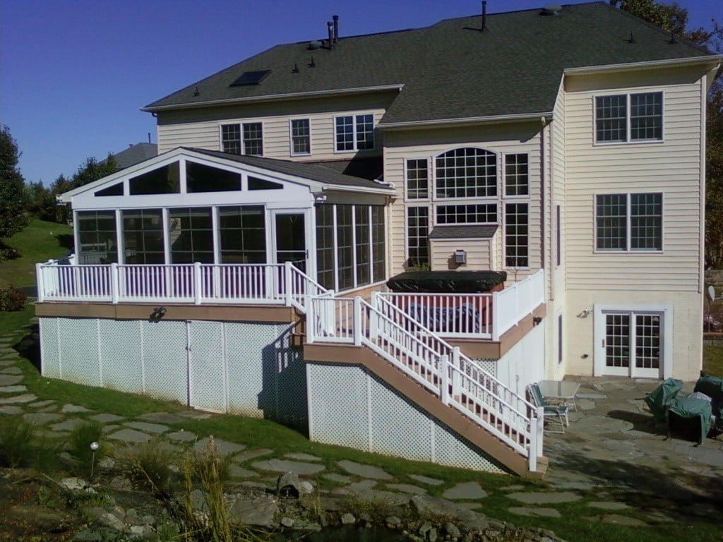 Patio enclosure with Eze-Breeze panels