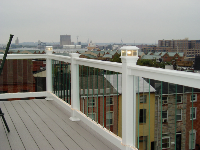 glass picket railing