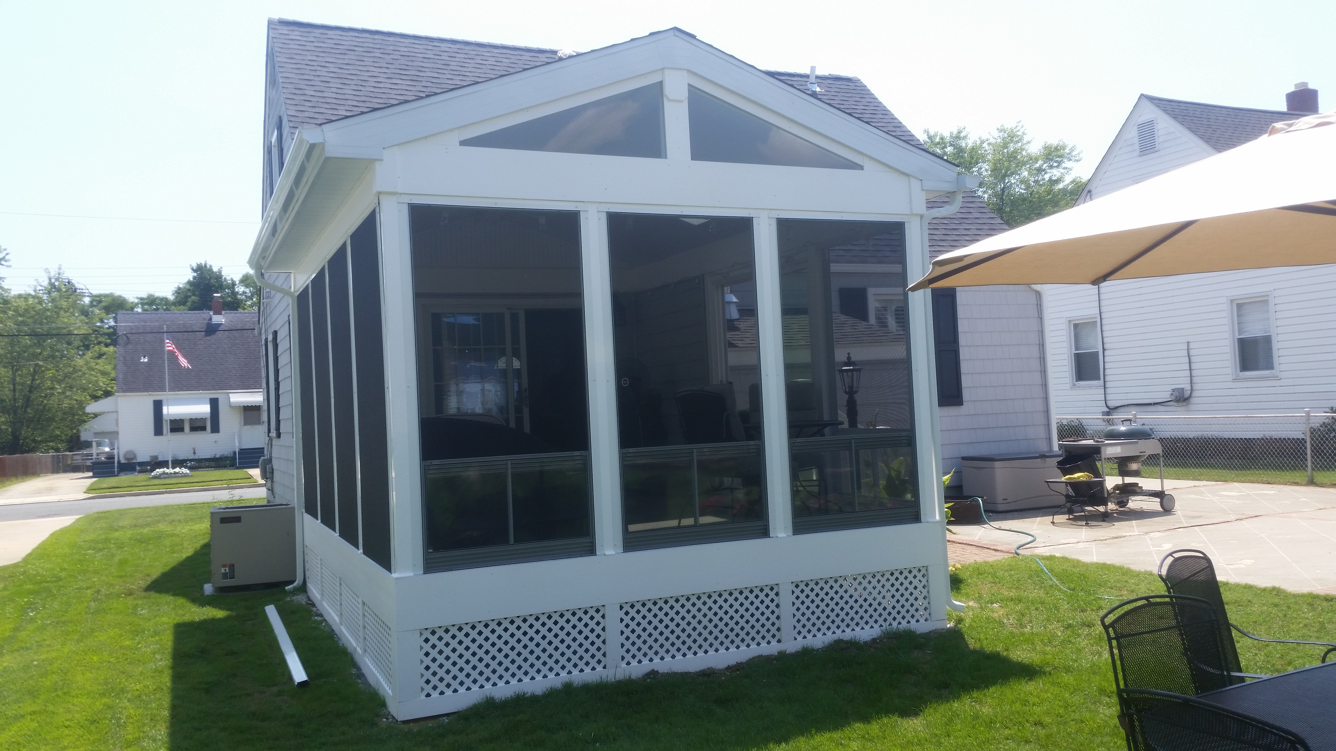 Three Season Room with EZE Breeze Windows