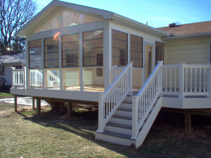 Sunroom built by Creative Deck & Vinyl Products in Rosedale, MD