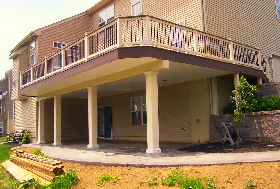 Under Deck Rain Carrying Systems Create Dry Space Under Your Deck